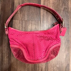 Pink Coach Y2K Vintage Mini shoulder bag